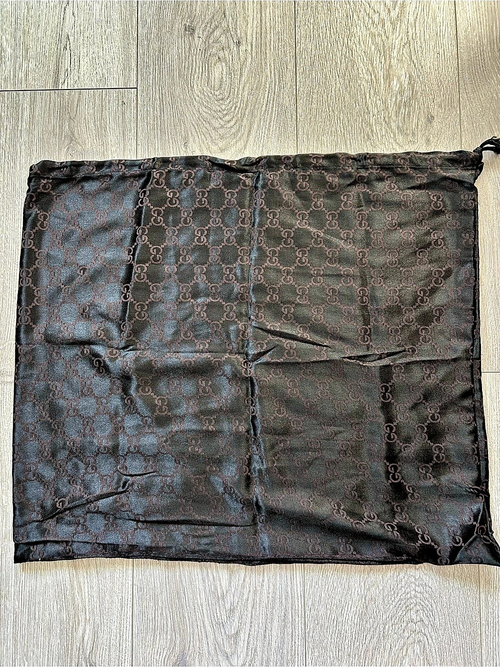Gucci Vintage GG Monogram Silky Brown Dust Bag